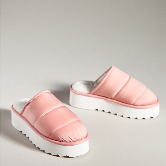 Maeve Puffy Platform Pink Slippers NWT/NIB - Picture 1 of 7
